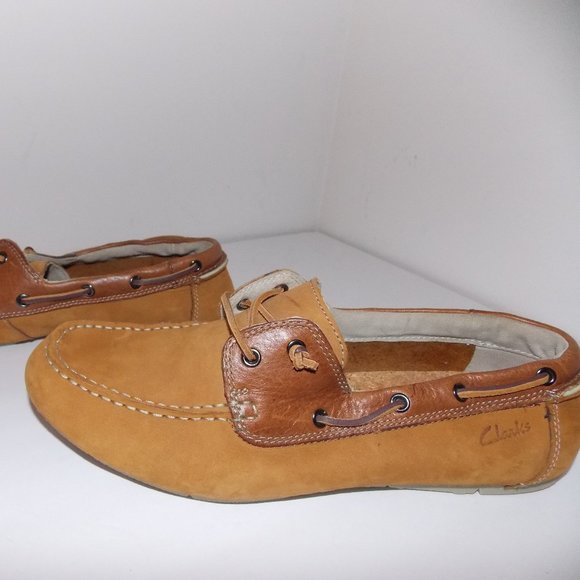 Hp Clarks Mens Leather Boat Deck Shoes 